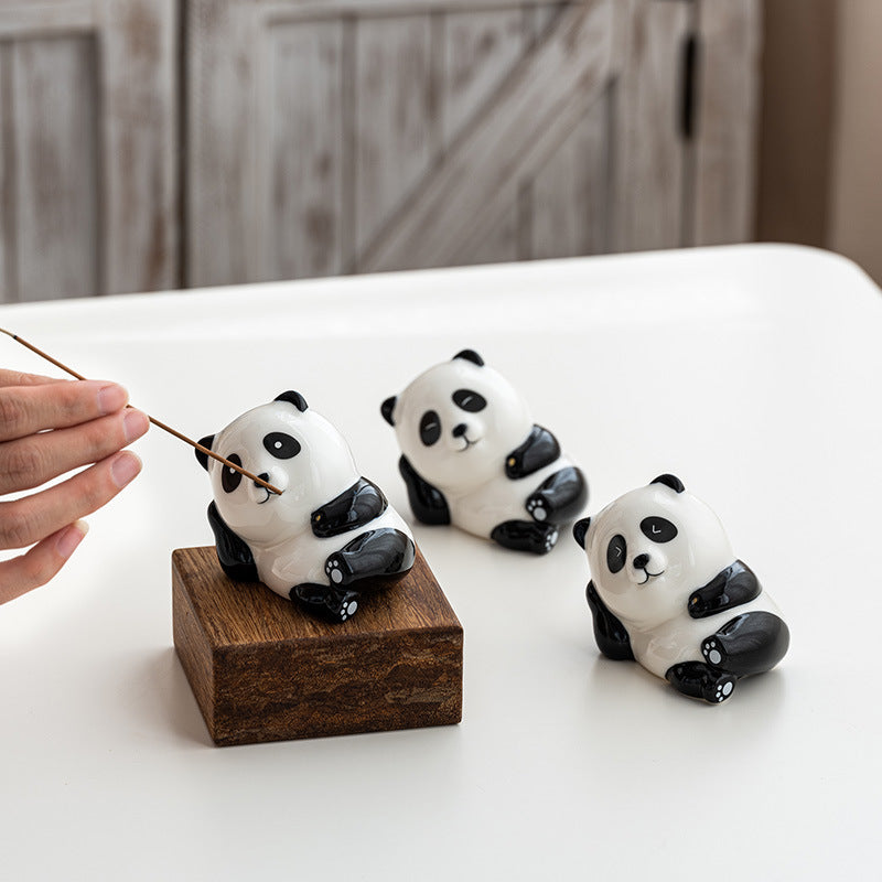 Funny Panda Decoration Incense Deodorizer Office Aromatherapy