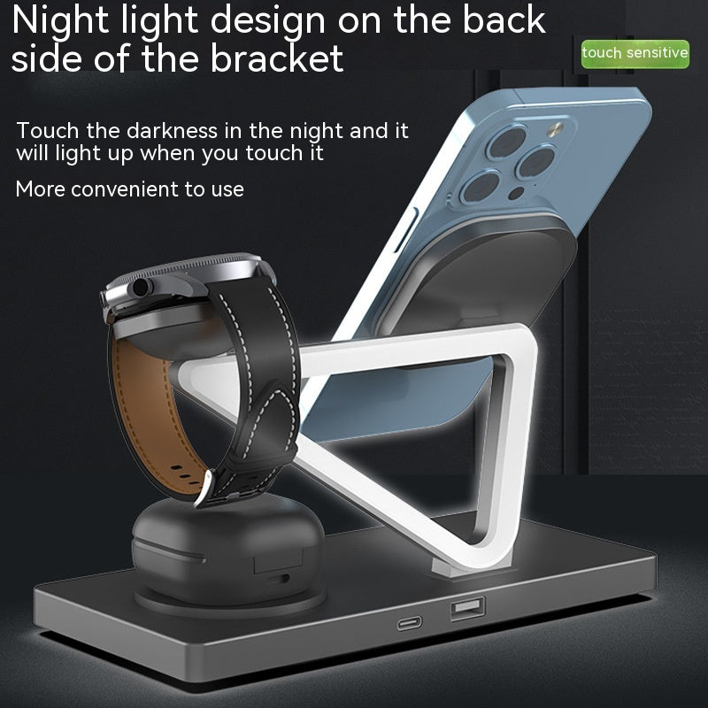 Lumière de nuit du chargeur magnétique multifonctionnel cinq en un