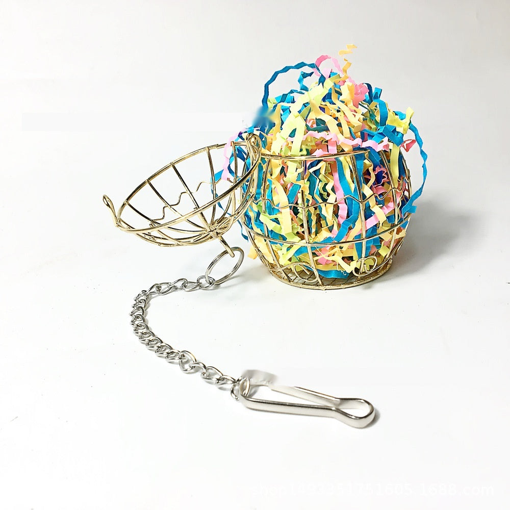 Jouet de perroquet Bird Bite Rabbit alimentant l'eau Alimentation Jouet brossé