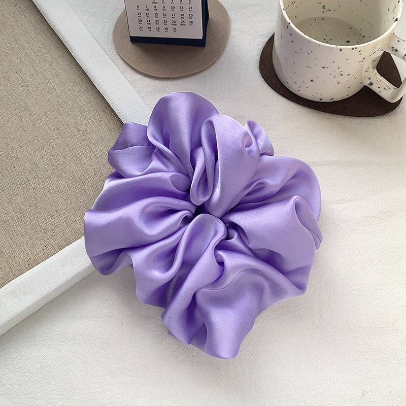Grande bande de cheveux lisse Satin français élégant