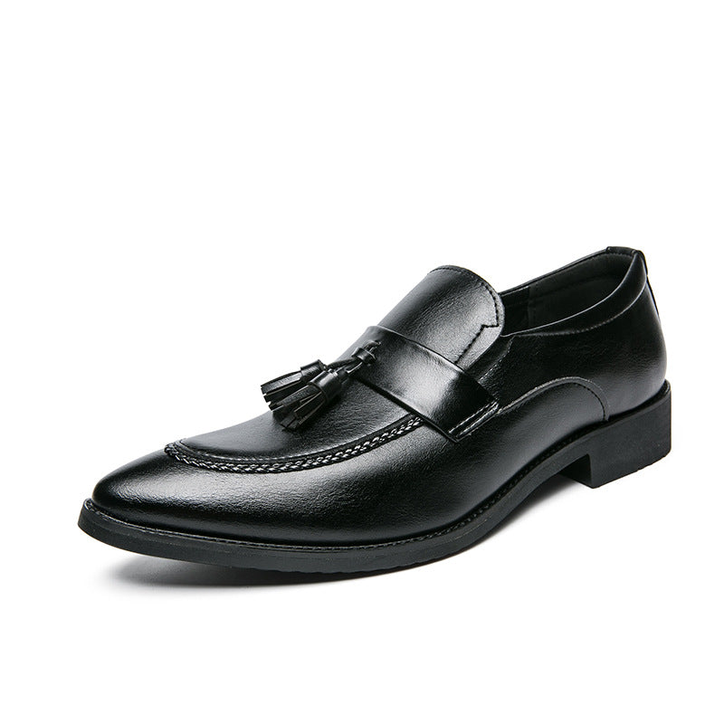 Hommes style britannique Casual Fashionable Business Tassel Chaussures en cuir
