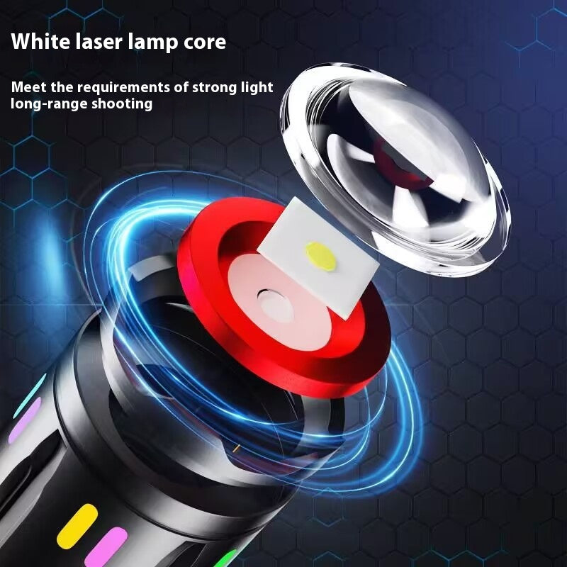 Torche LED couleur laser blanc