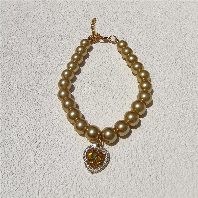 Collier pendentif en pierre gemme façonnable
