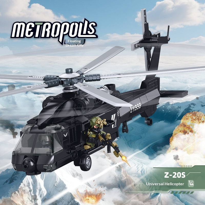 Jouet modèle militaire d'hélicoptère à usage général