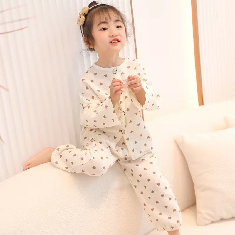 Set de pyjama pour enfants en coton cartoon