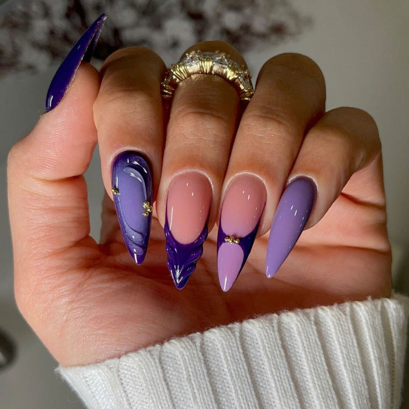 Astuces pour ongles artificiels 3D Drip-gel de style français