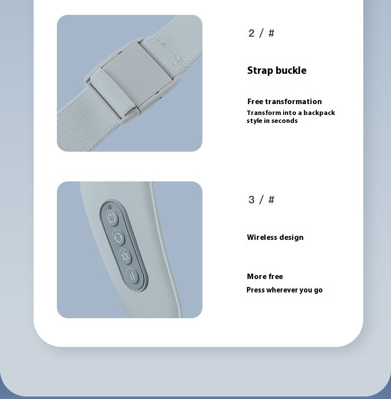 Massager de cou dos taille Instrument de massage multifonctionnel