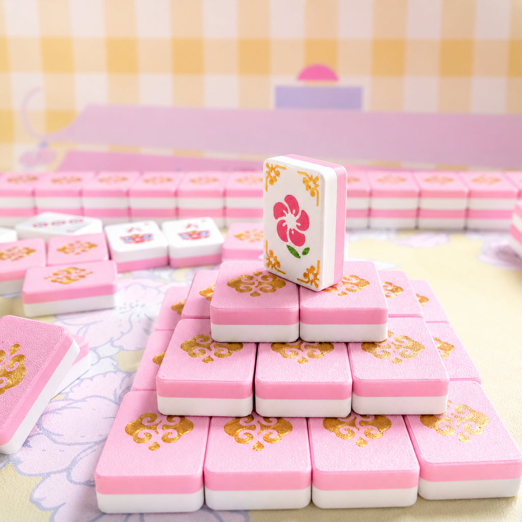 Ensemble de carreaux de Mahjong flottant 160PCS Style classique avec 3 dés