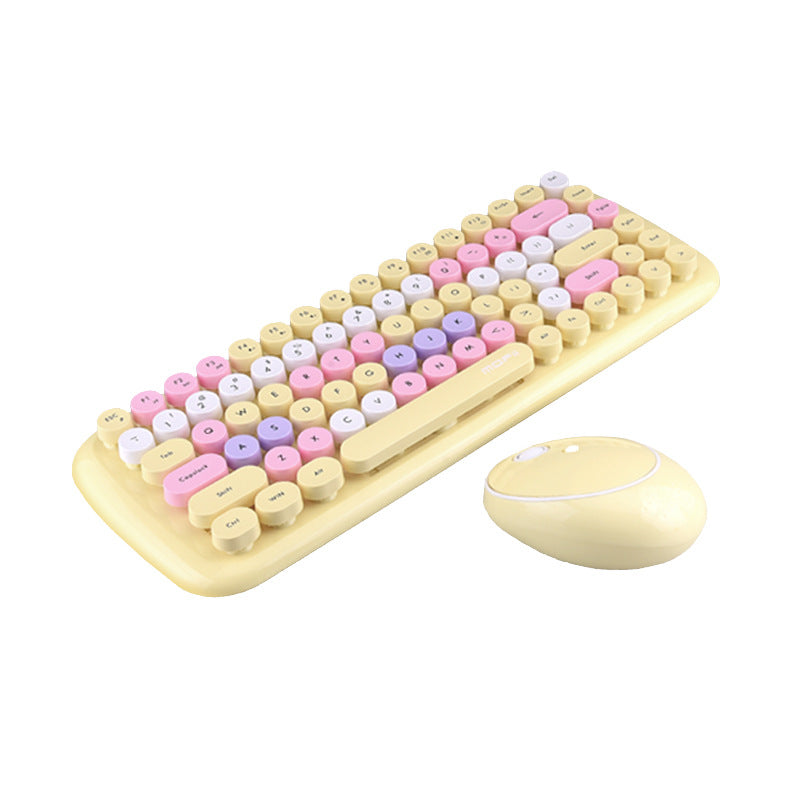 Mini sans fil de bureau 2,4G jeu de souris clavier