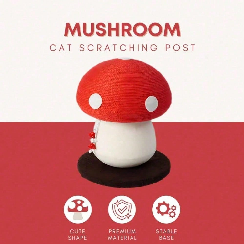 Mushroom Cat Scratching Post Design unique