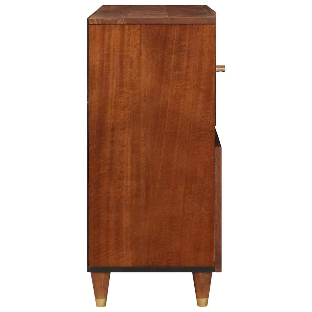 Buffet Brown 80 x 33,5 x 75 cm Tube et bois massif de mangue