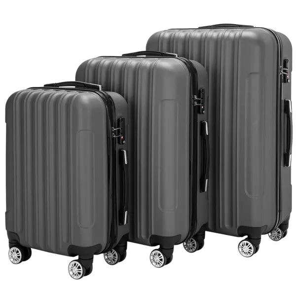 3-in-1 Multifunctional Large Capacity Luggage Suitcases Dark Gray