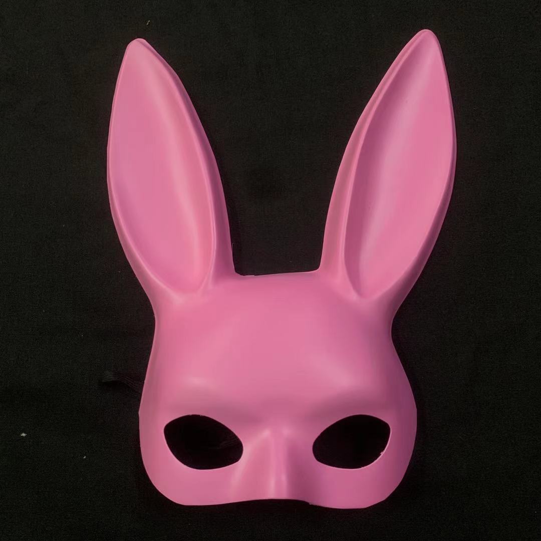 Décoration de fête Masque en peluche fille de lapin d'Halloween