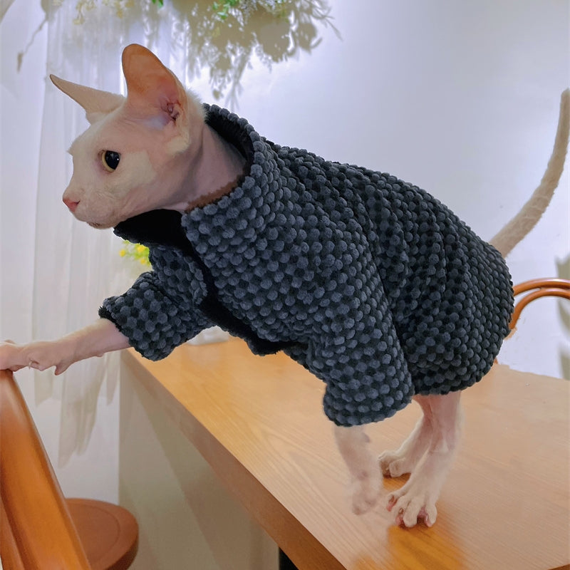 Vêtements de chat sans cheveux résistant à la dirt