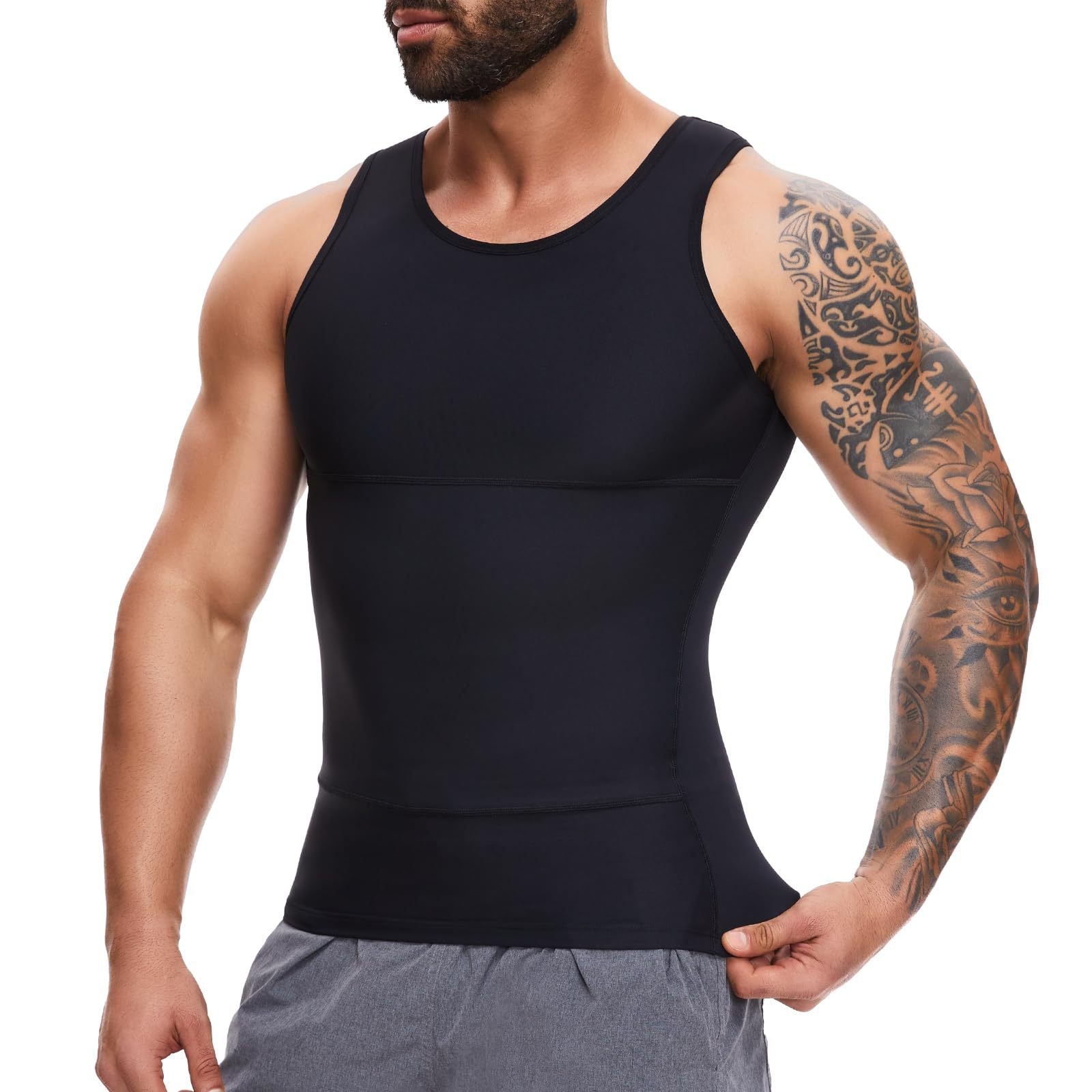 Formes homme Fitness Vest Corset Belly Control Close-fitting Elastic Tight-fitting Spor
