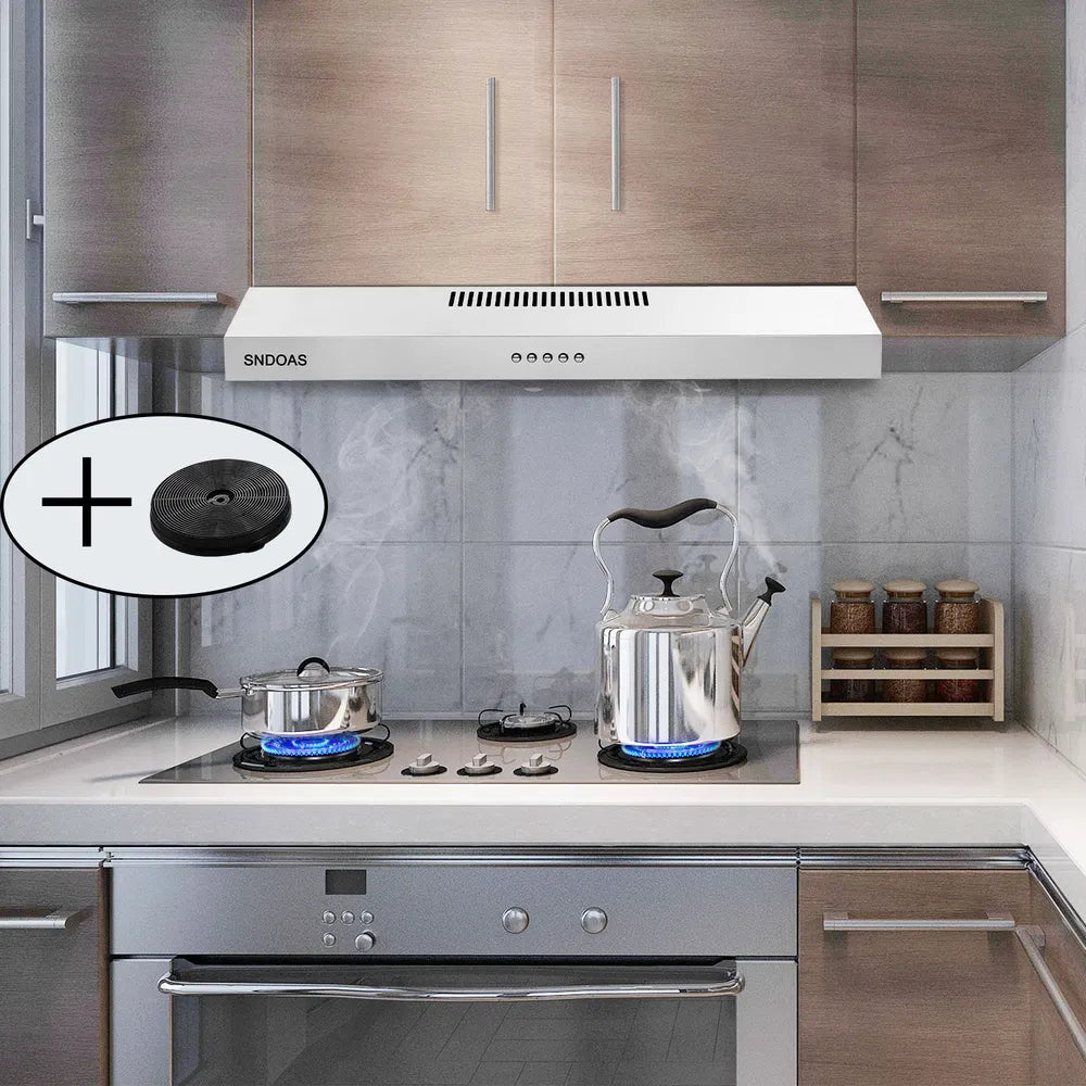Acier inoxydable sous cabinet gamme Hotte de cuisson Vent 230 CFM Cuisine 3 Speed Cooker Hotte