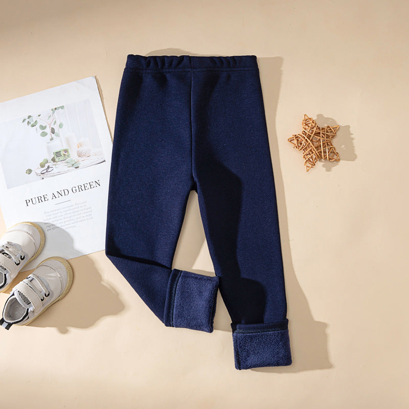 Pantalons d'enfants d'une épaisseur extra-faible doublés de polaire