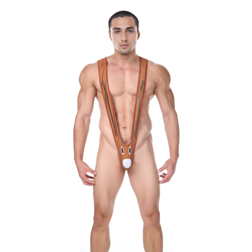 Sous-vêtements pour hommes Christmas Elk Sexy Jumpsuit Année européenne et américaine