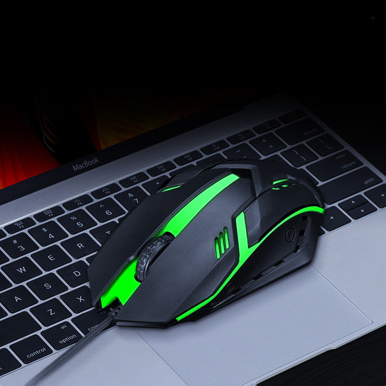 Wired Luminous Mouse USB Ordinateur de bureau RGB Notebook Office Jeu pas cher