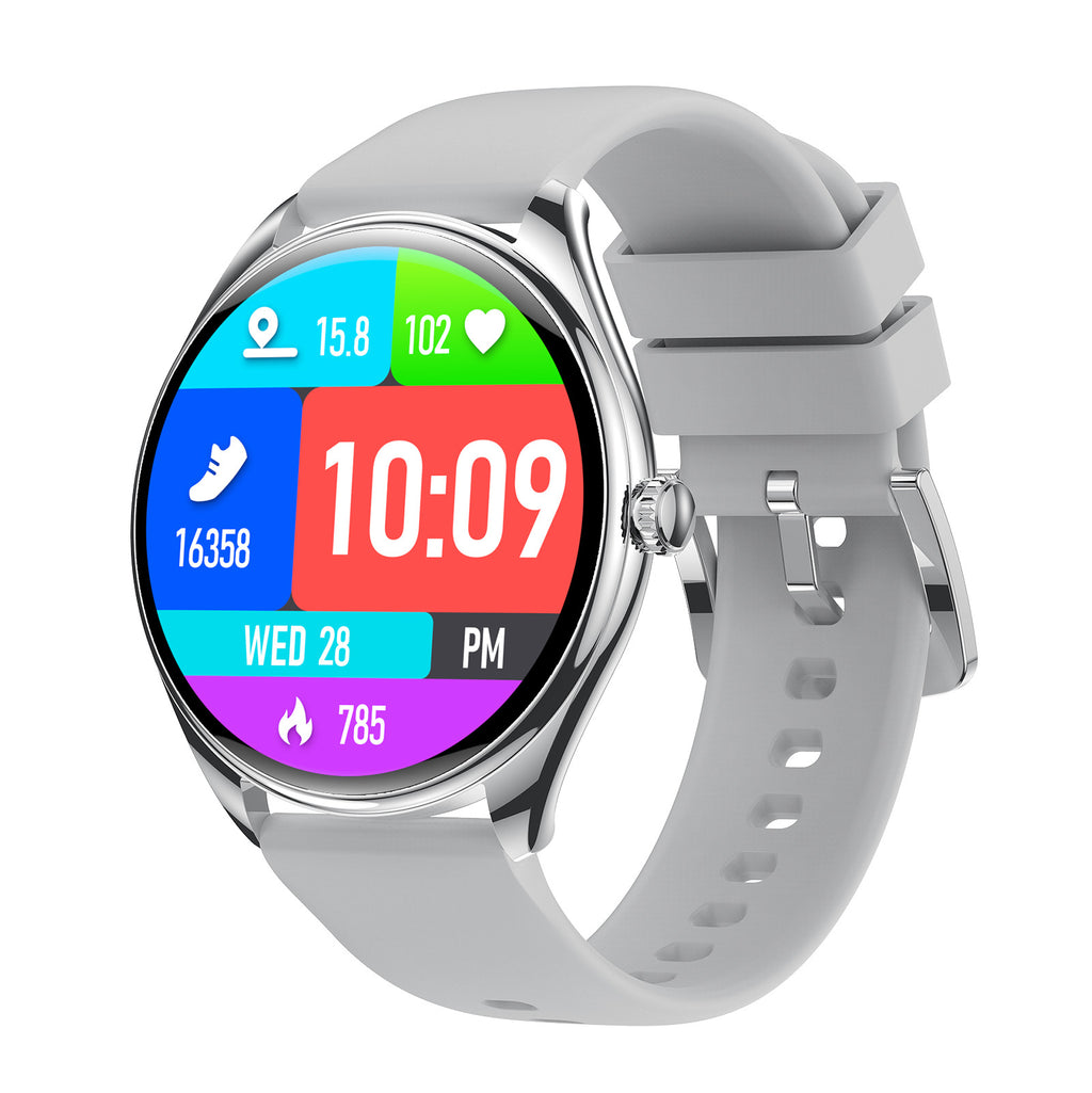 Ultra-fin 143 pouces Smart Watch Fréquence cardiaque Blood Oxygen Bluetooth Calling Voice Assistant
