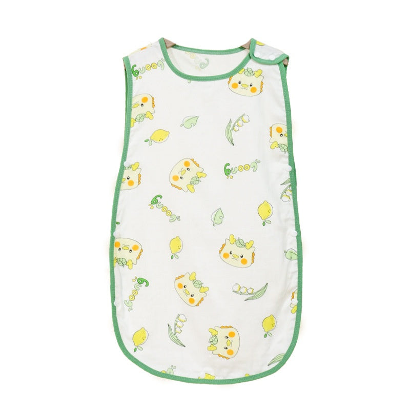 Baby And Toddler Summer Sleeping Bag Class A Pure Cotton Gauze Vest Style