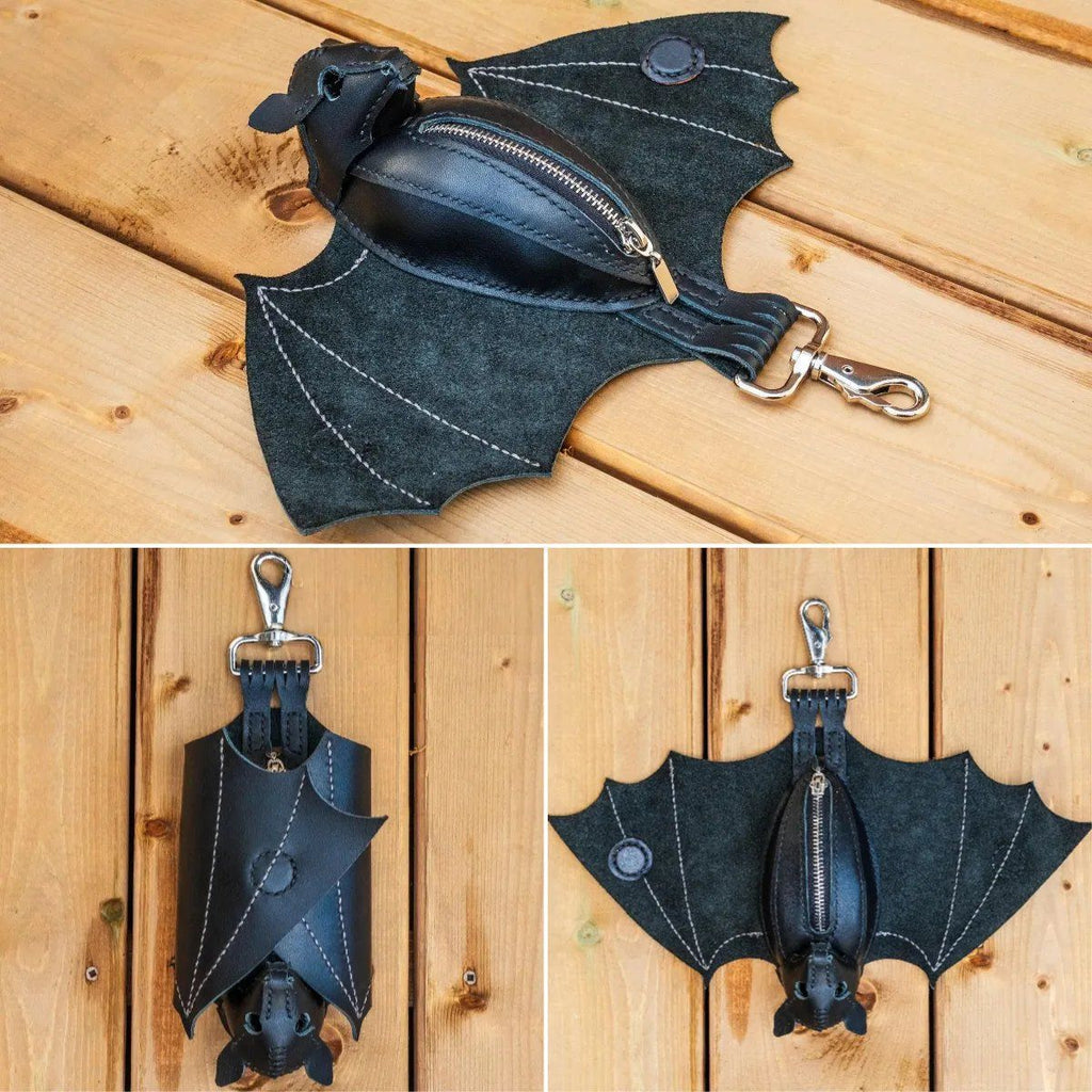 Halloween en cuir Bat pièce de monnaie