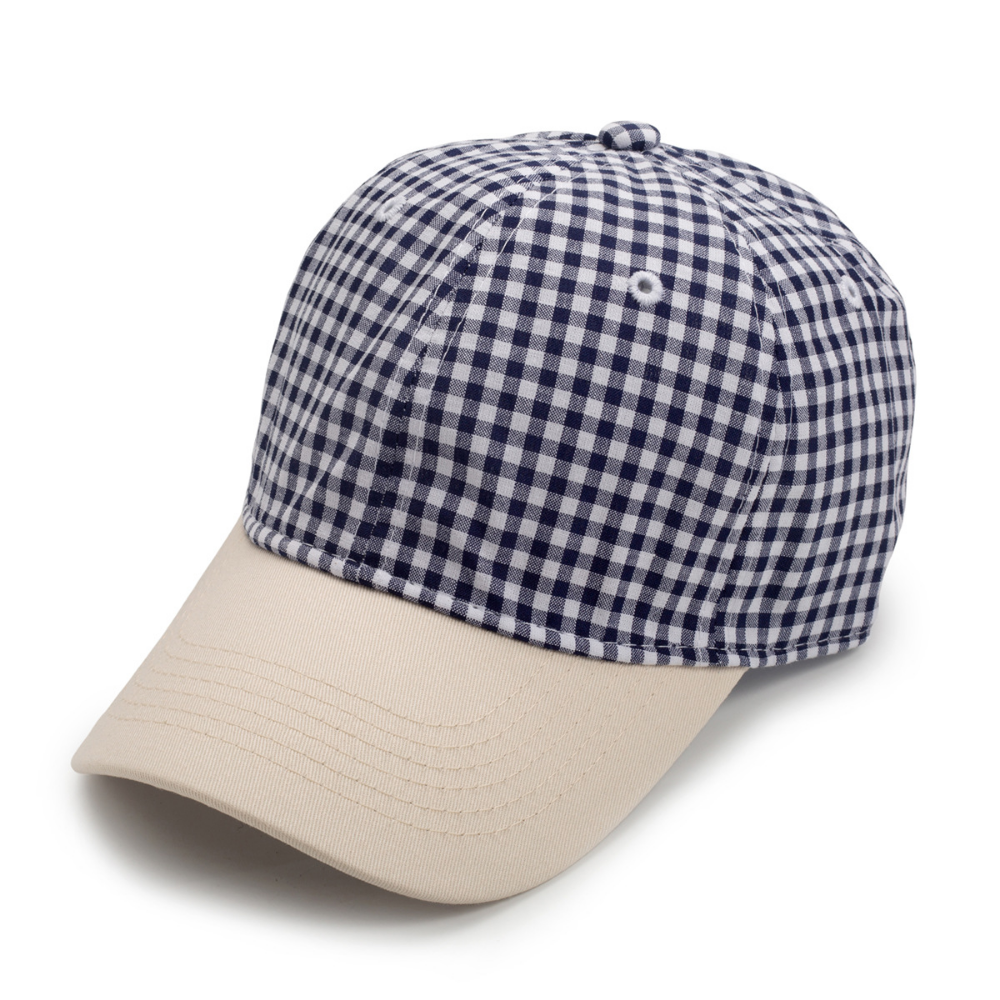 Hommes et femmes Multi-couleur Casquette de baseball à petits carreaux. Mode et style frais. P