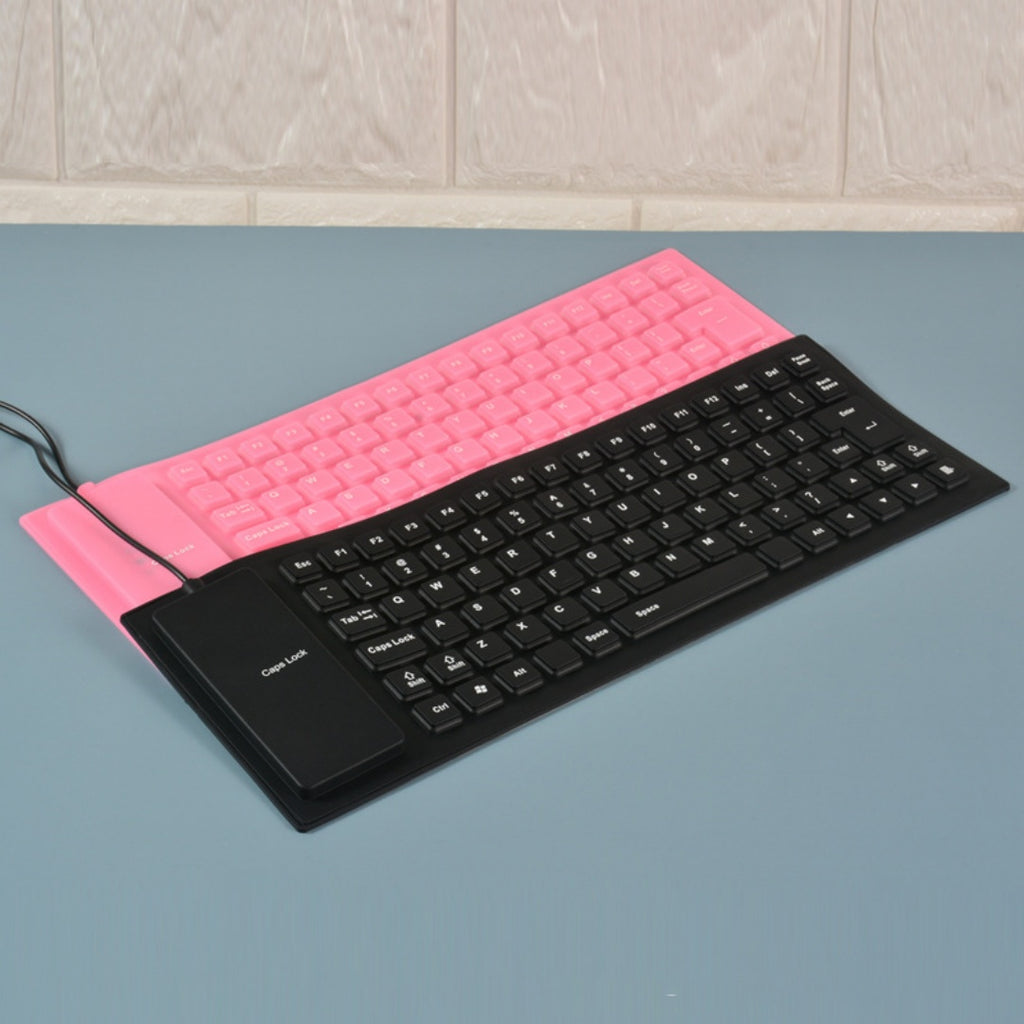 85 Key Wired Silicone Mute Soft Keyboard Multi-country USB Wired Foldable Waterproof Mini