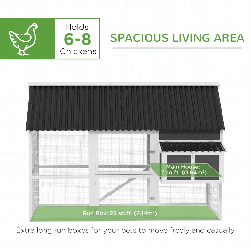 Coop de poulet en bois avec cour