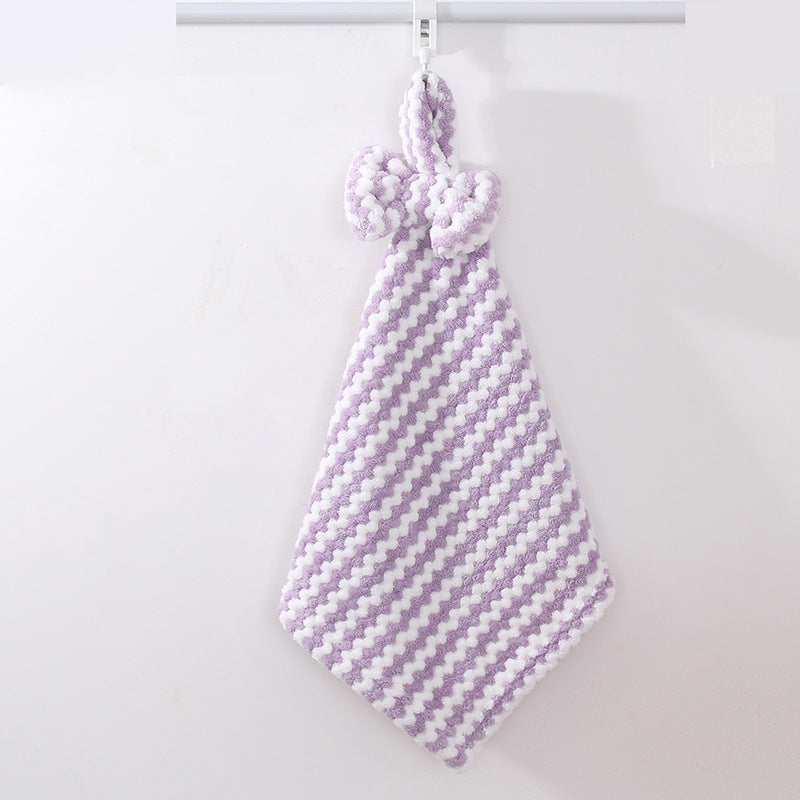 Serviette de nettoyage de la main de Fleece de corail