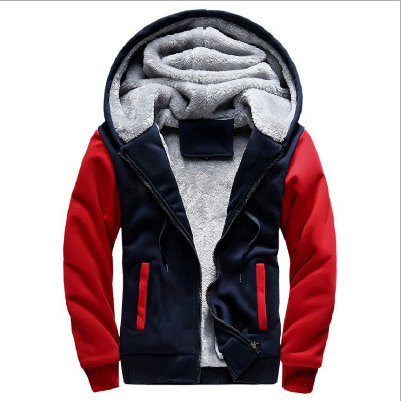 Homme style coréen Vêtements de sport rembourrés en polaire et en coton extra épais