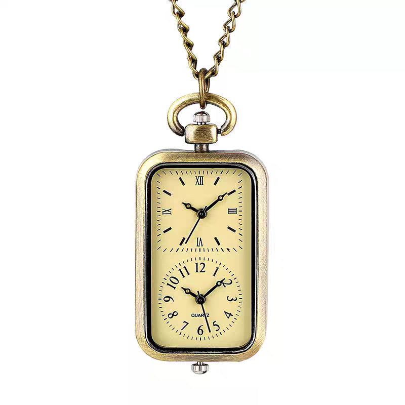 Montre de poche porte-clés tissée à la main