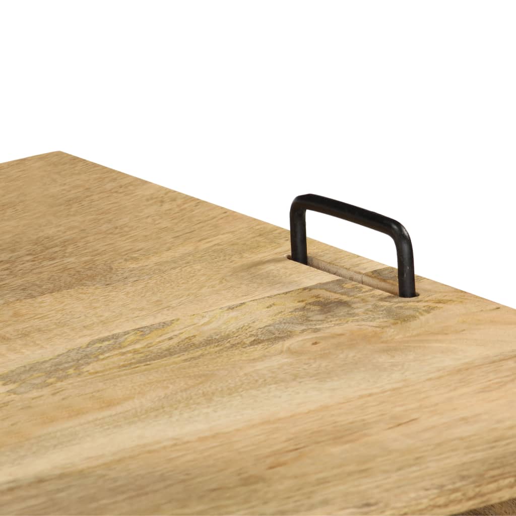 TV stand en bois massif de mangue 110x35x45 cm