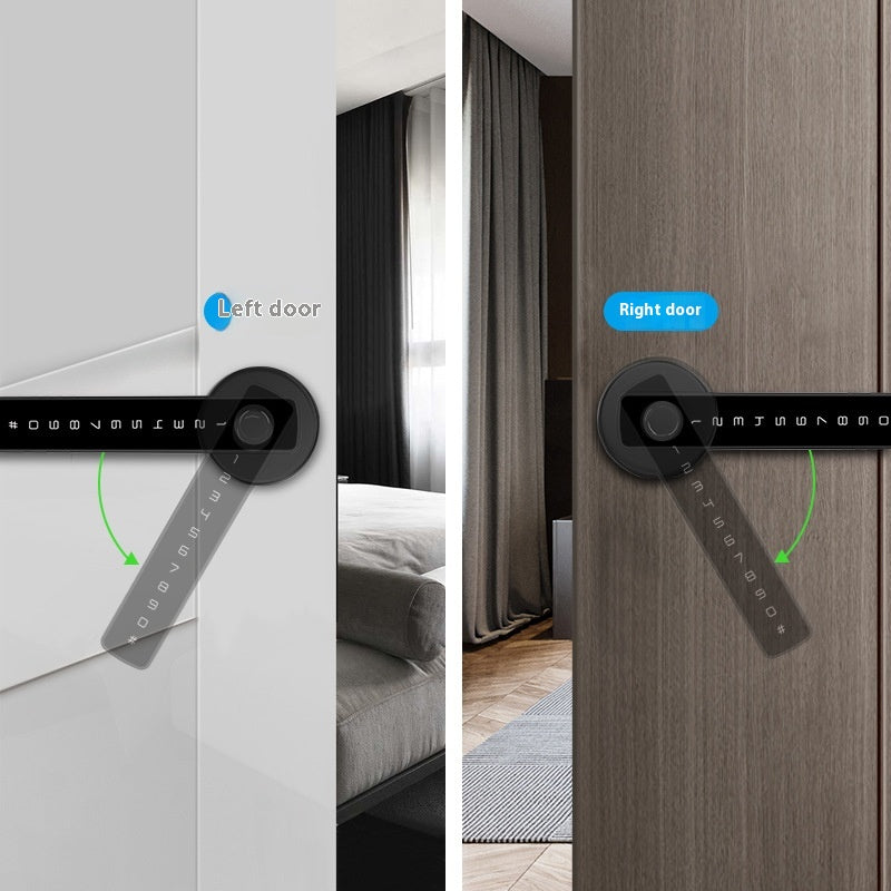 Wooden Interior Single Handle Smart Door Lock