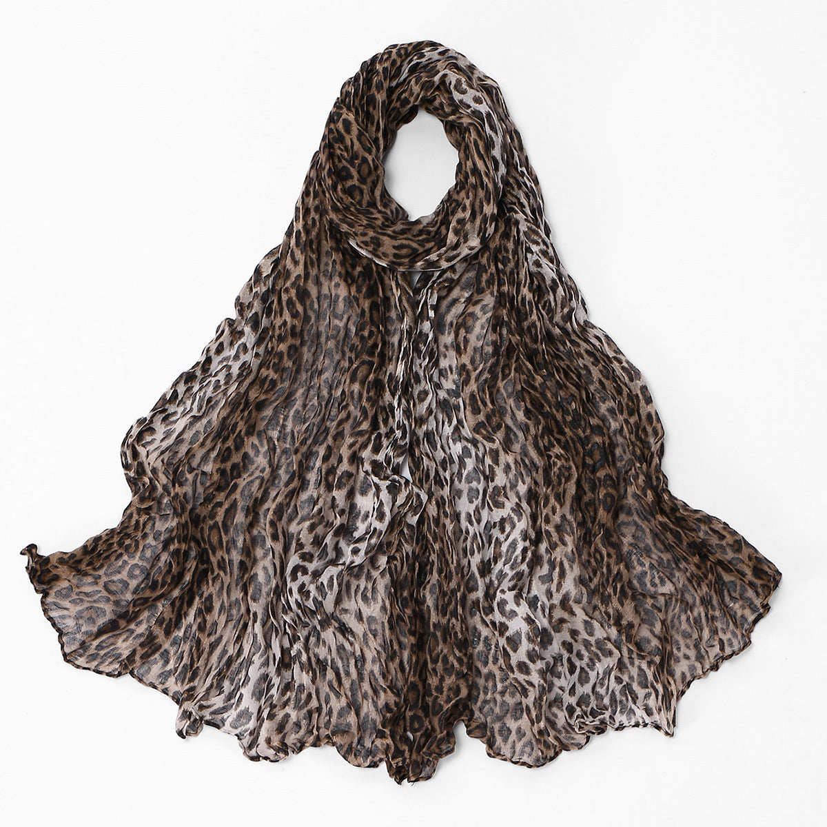 Twisted-pattern coton-lin longue écharpe femmes Vêtements de dessus Châl