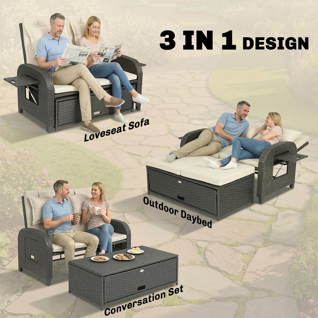 Patio Rattan Daybed