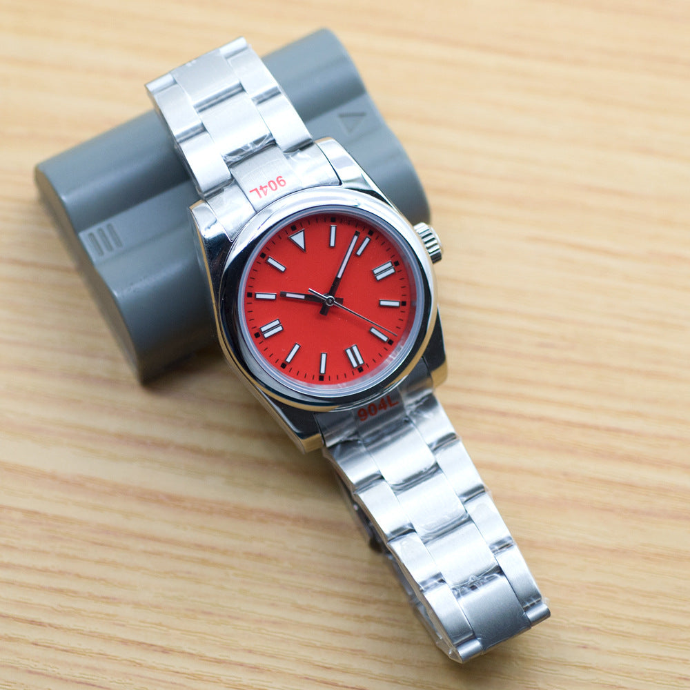 Montre mécanique automatique étanche 5ATM en acier inoxydable pour homme
