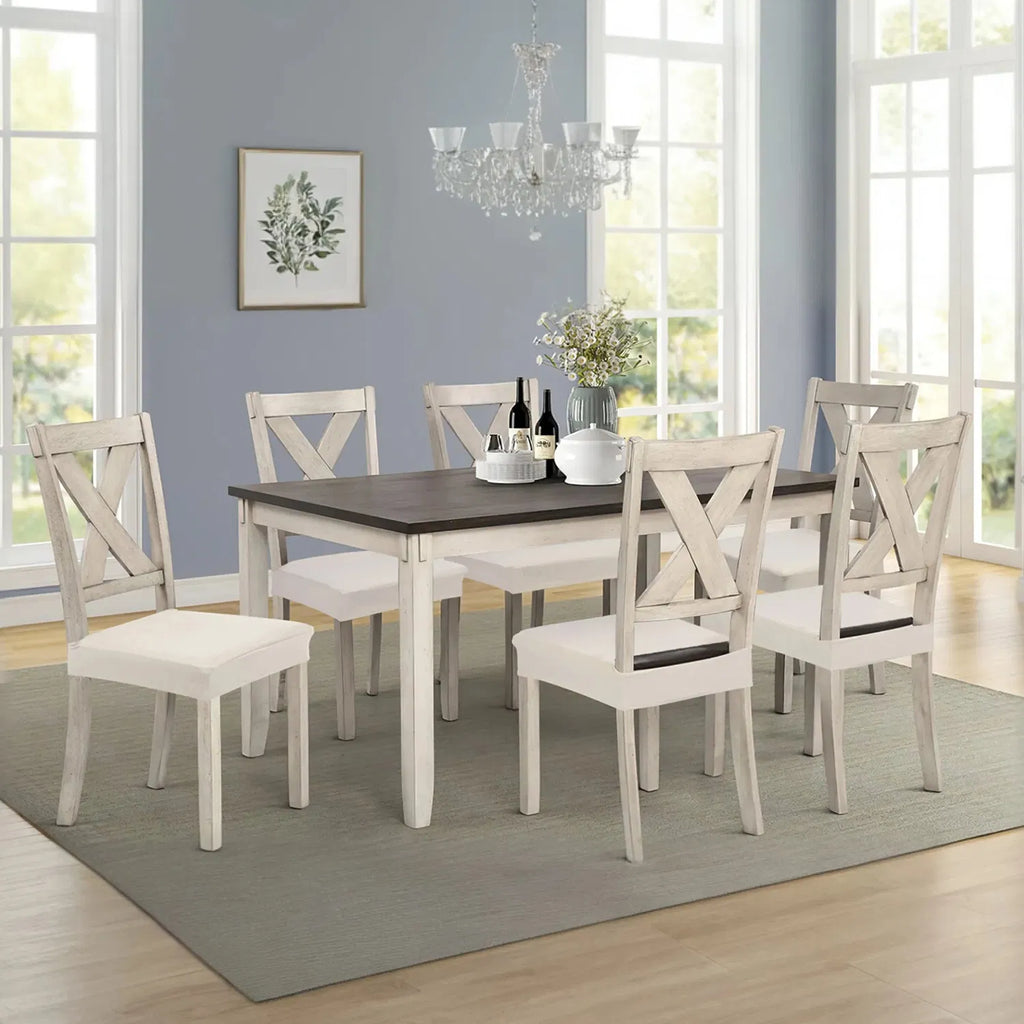 4Pack étanche chaise à manger Slipcovers chaise étirante assise Slipcovers amovible lavable