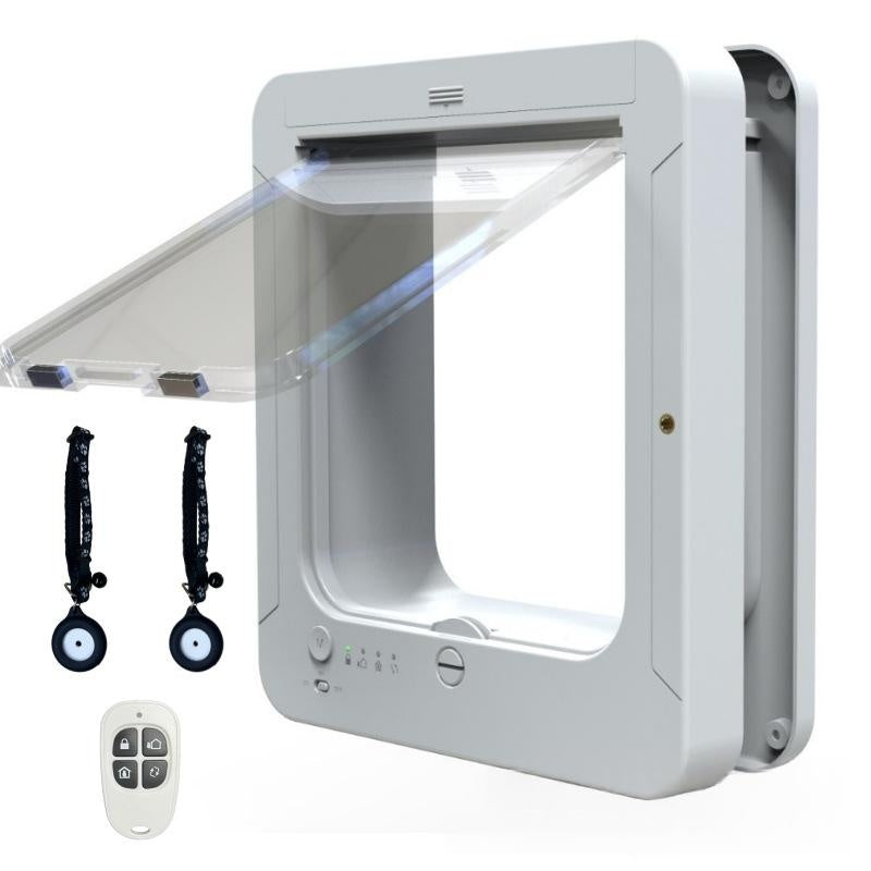 Smart RFID Pet Door avec entrée et sortie contrôlables pour chiens et chats.