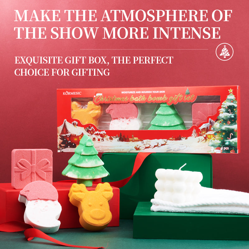 Ensemble cadeau pour baignoire et douche de Noël KORMESIC FT 105g-105g-105g-105g-105g