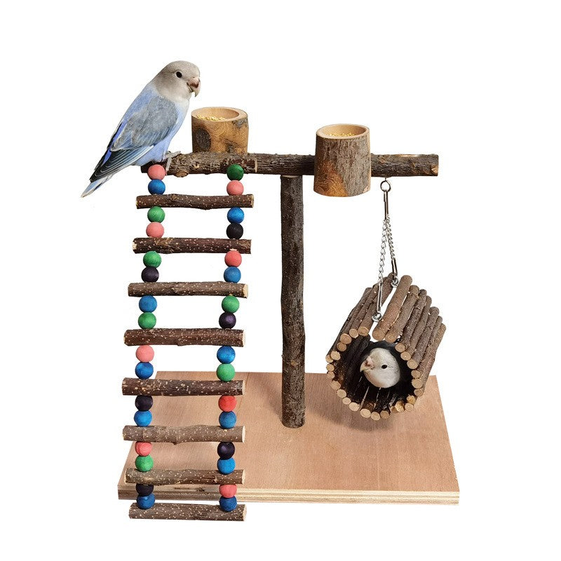 Jouets pour perroquet en bois massif