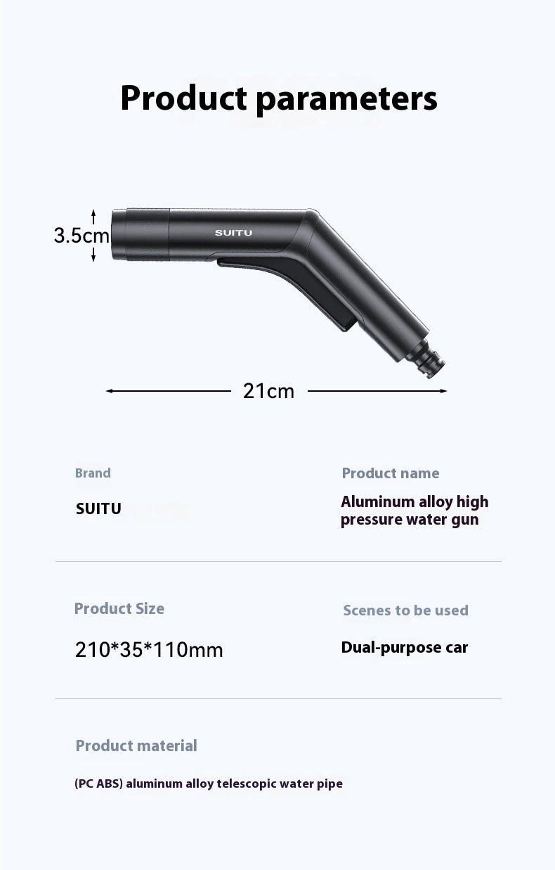 Artéfact domestique Gun à eau haute pression Pipe télescopique