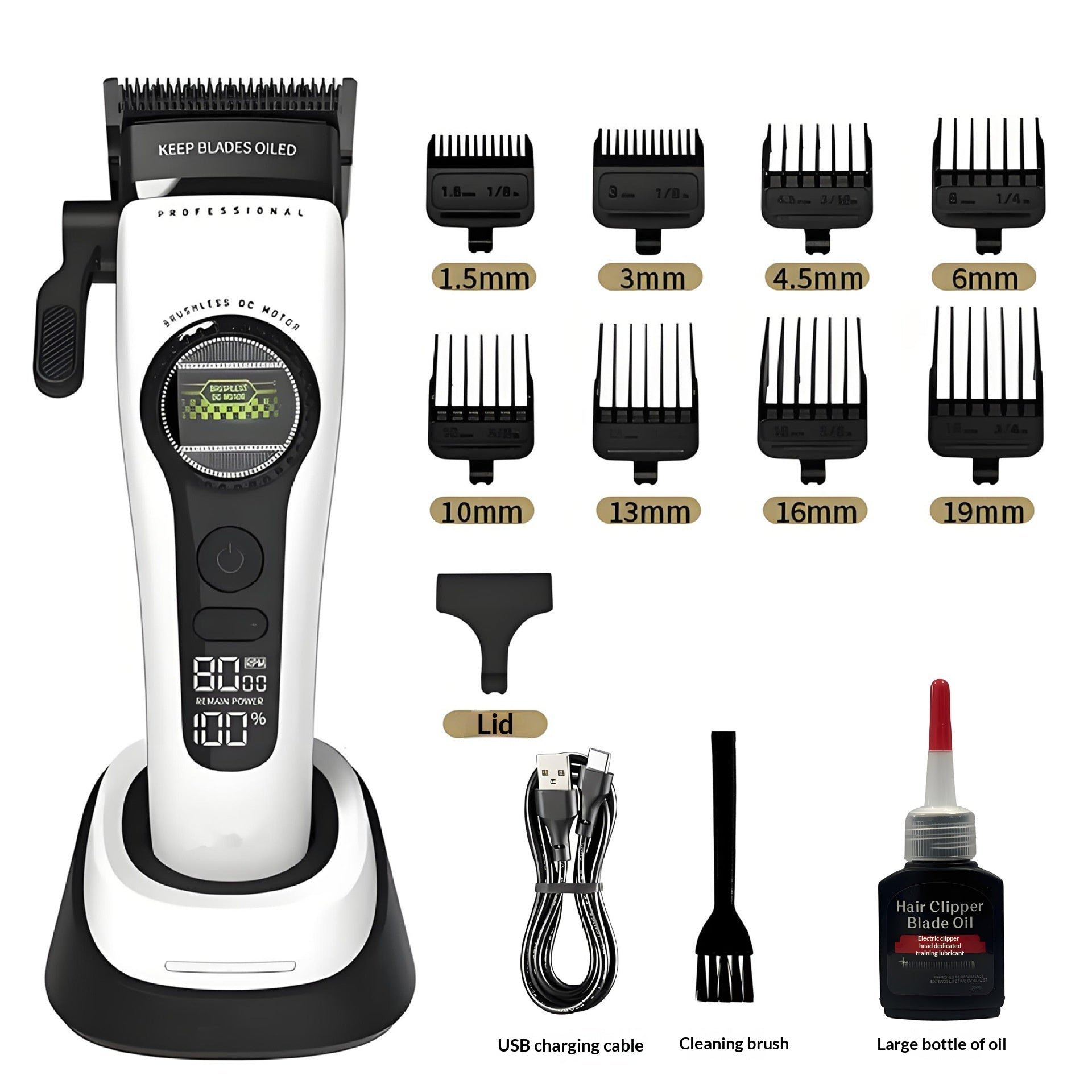 Clipper externe sans brosse pour la maison et le salon