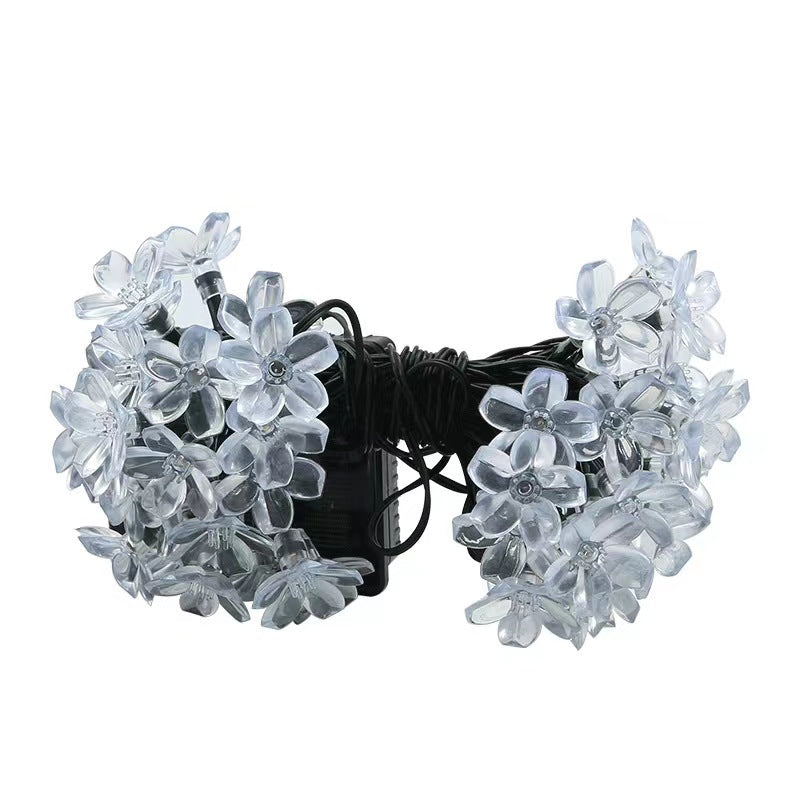 Lampes à chaîne à cerise solaire pour décorations extérieures de cour