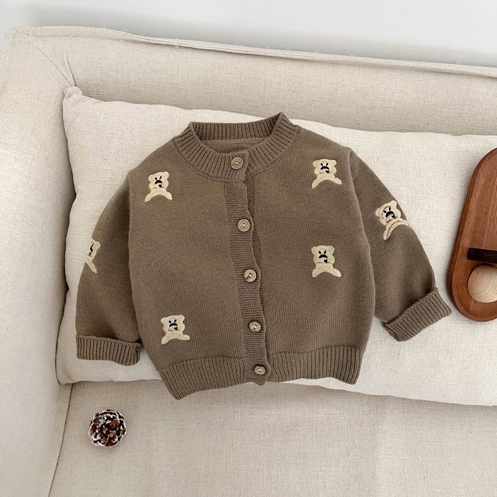 Autumn Mode tricoté Cardigan mignon enfant manteau
