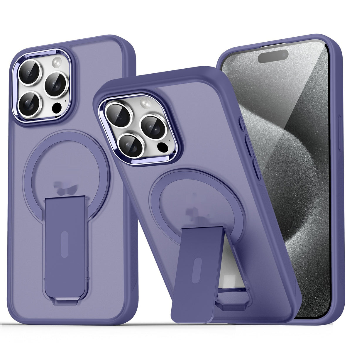 Magnetic Bracket Phone Case Frosted Protection