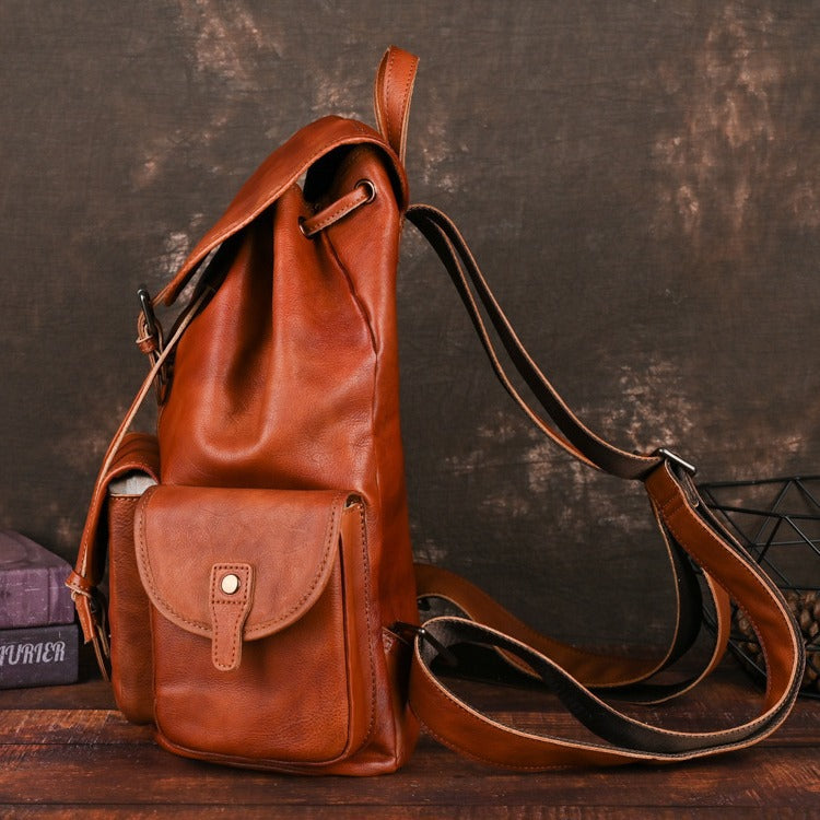 Sac à dos Retro en cuir pour hommes