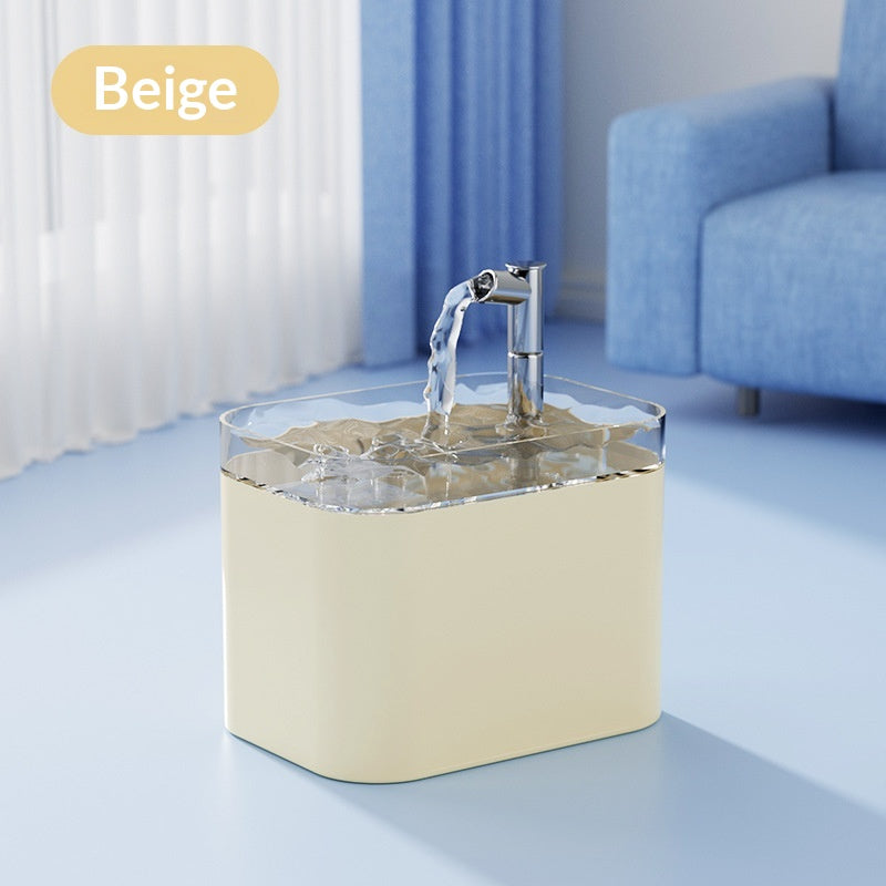Fontaine d'eau pour animaux filtrant automatique