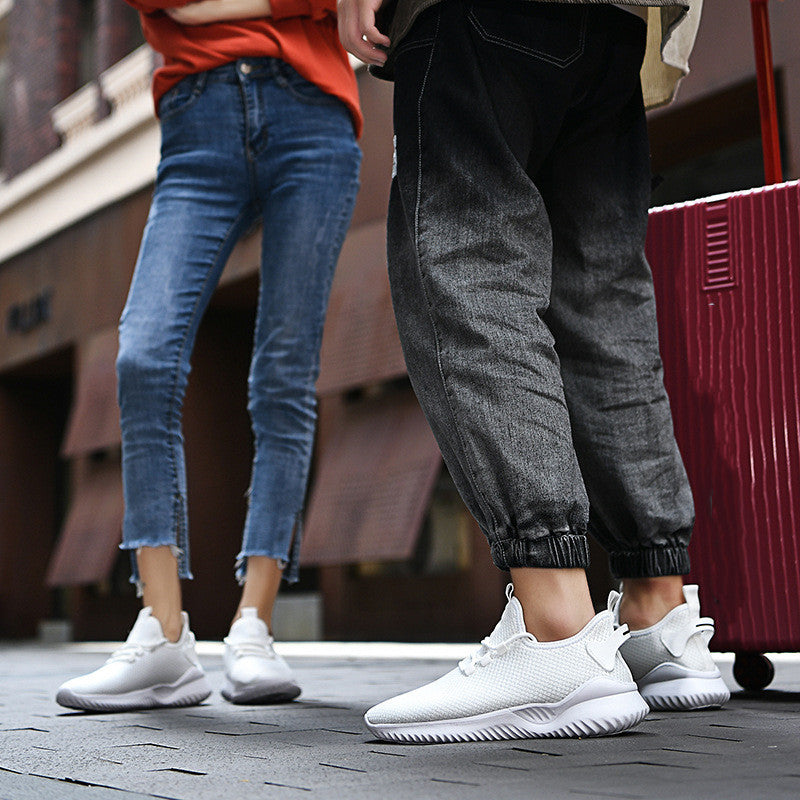 Chaussures de Running Casual Flyknit Mesh respirant léger pour hommes
