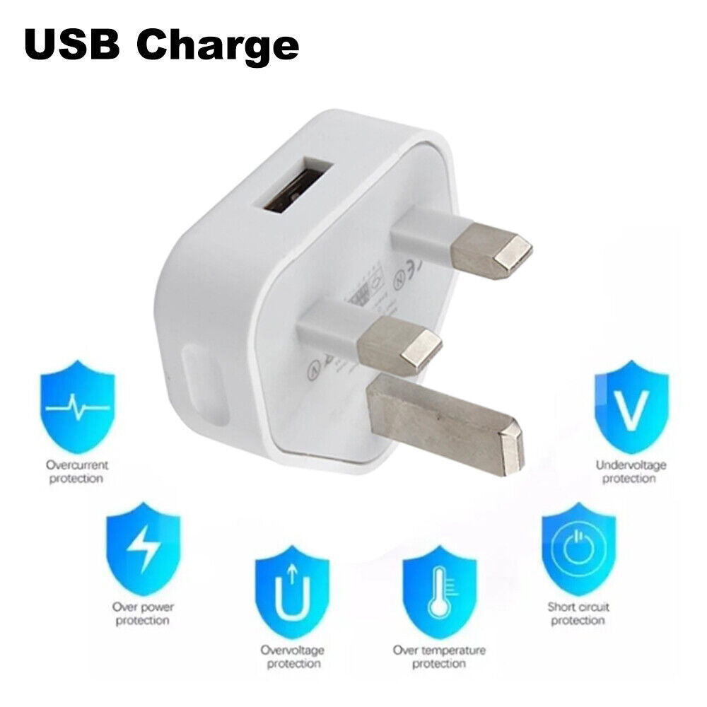 Adaptateur de secteur de prise USB 3 broches pour téléphones